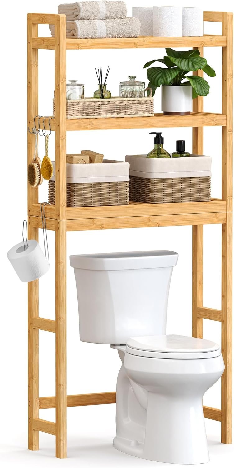 7 Essential Benefits of Over The Toilet Storage for Small Bathrooms (SONGMICS Review)