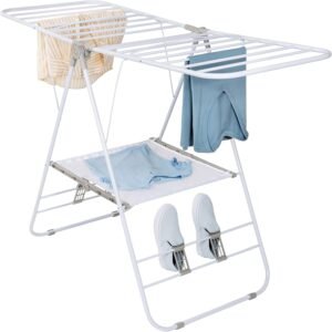 Foldable Laundry Drying Rack 46-Ft Heavy-Duty Space-Saving Solution